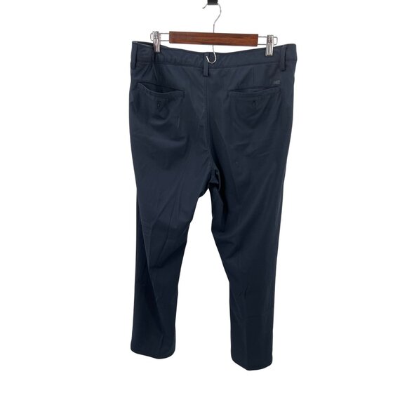 Chaps Mens Slim‎ Tapered Pants 36x30 Navy Polyester Blend - Picture 2 of 5